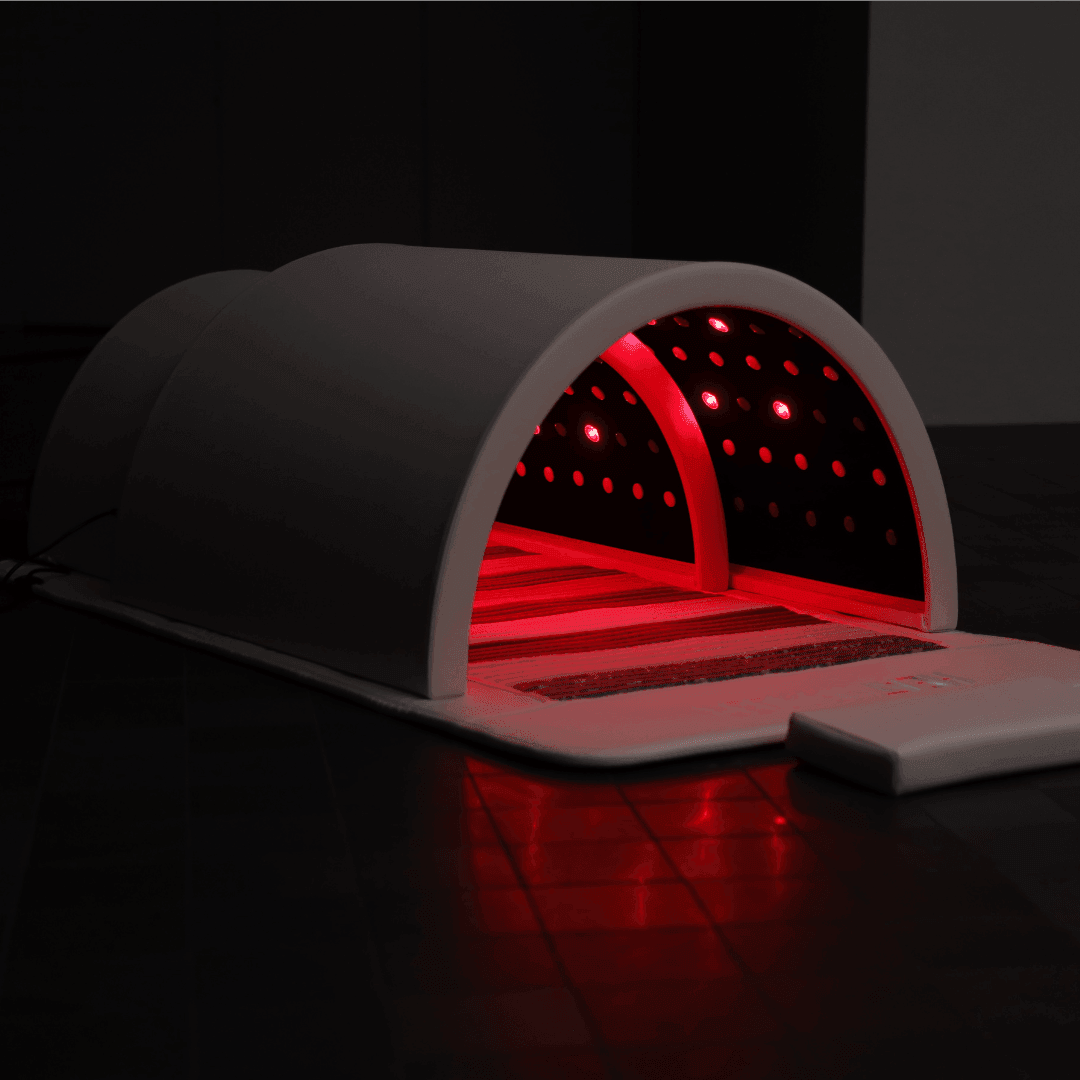 Sauna Dome - Red LED Lights In The Dark