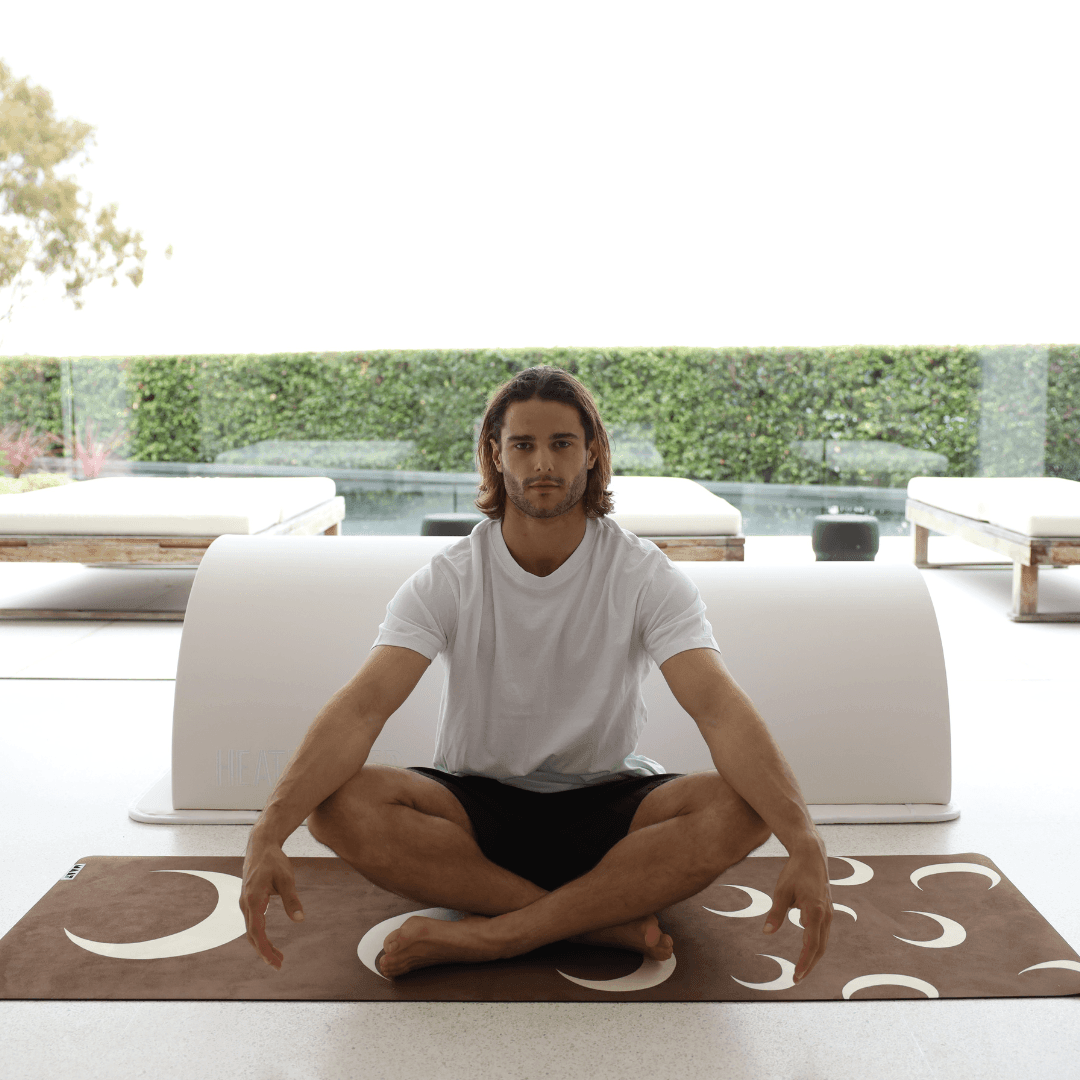 Sauna Dome - Meditation In Front Of Sauna Dome