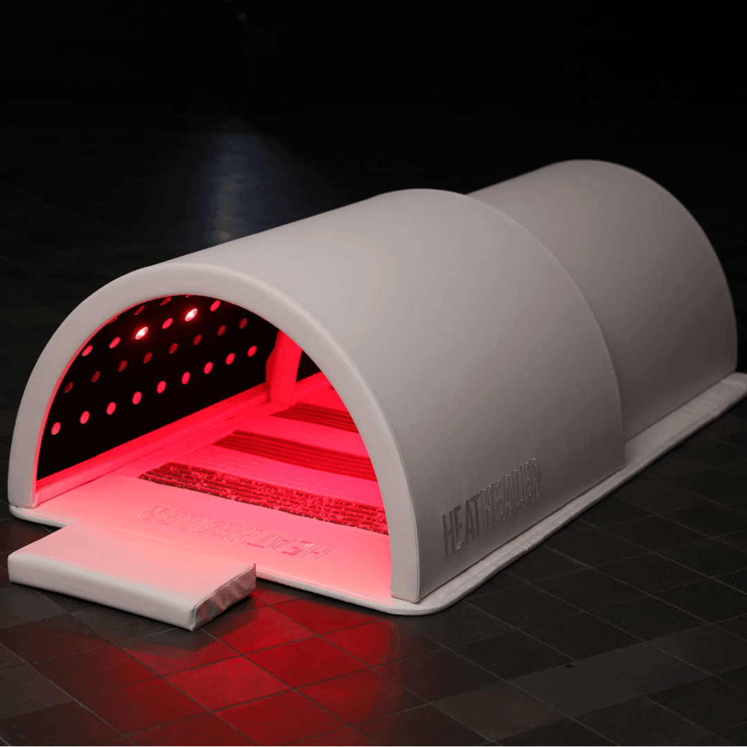 Sauna Dome - Red LED Lights On